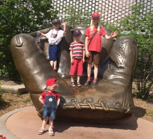 Target Field Giant Glove - A Green Line stop.