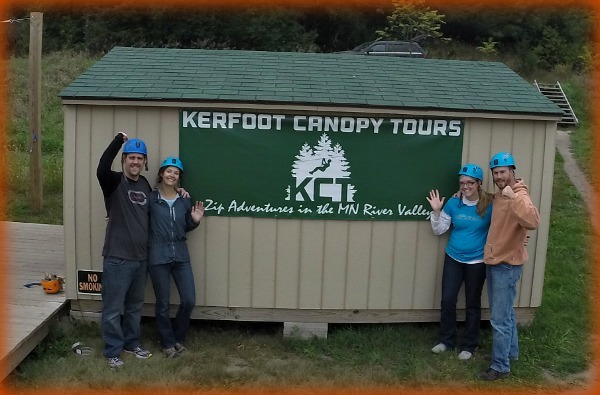 BEST ZIP-LINE COURSE IN MINNESOTA: Kerfoot Canopy Tour 