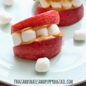 Apple Teeth Kids Snack - FrogsAndSnailsAndPuppyDogTail.com