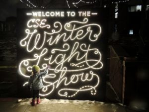 CSE Winter Light Show at the University of Minnesota College of Science & Engineering, Minneapolis, MN