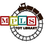 Minneapolis Toy Library Logo - reducing waste, fostering development, building community