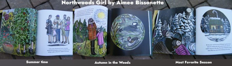 Season pages from Northwoods Girl by Aimee Bissonette