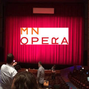 Minnesota Opera Stage before Curtain