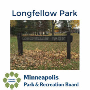 Sign at the entrance of Longfellow Park in Minneapolis, Minnesota