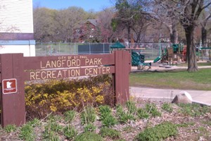 Langford Park Recreation Center Sign