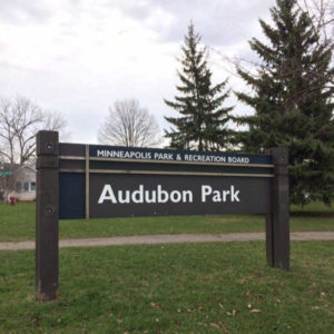 Audubon Park Sign, Minneapolis MN Park & Recreation Board