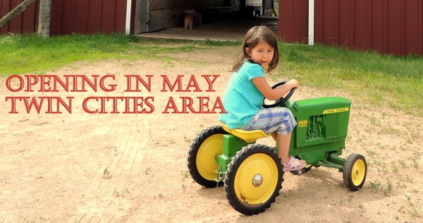 Girl Riding a Toy Tractor, 