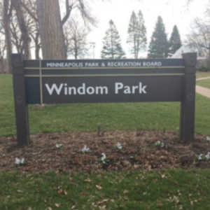 Entrance Sing at Windom Northeast Park in Minneapolis Minnesota