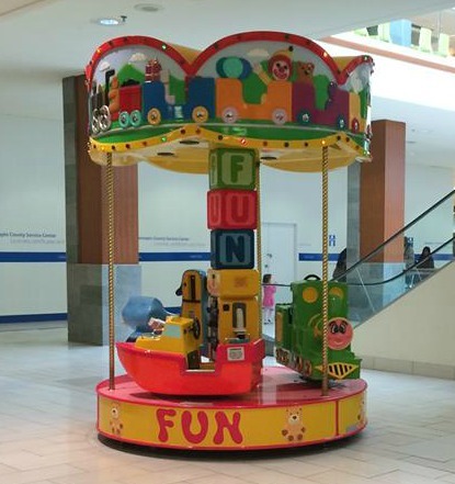 Coin-operated merry go round at Southdale Center Shopping Mall in Edina, Minnesota