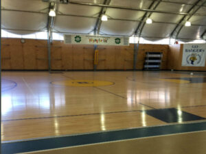 The gym in Bottineau Field Park Rec Center in Minneapolis, Minnesota