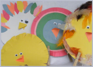 Paper Easter Chicks Craft