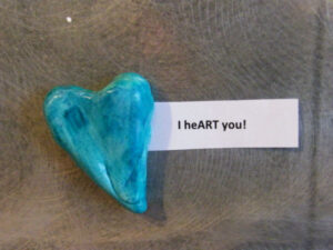 Valentine's Day "IheART you!" craft from ARTrageous Adventures in Minneapolis, Minnesota