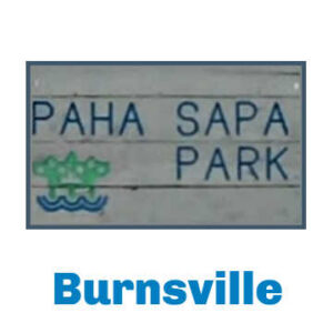 Park Sign at Paha Sapa Park in Burnsville, Minnesota.
