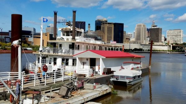 Exterior of Padelford Riverboats at Harriet Island Park in Saint Paul Minnesota