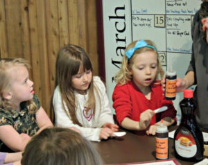 Preschool Maple Syrup Program at (now closed) Warner Nature Center in Minnesota