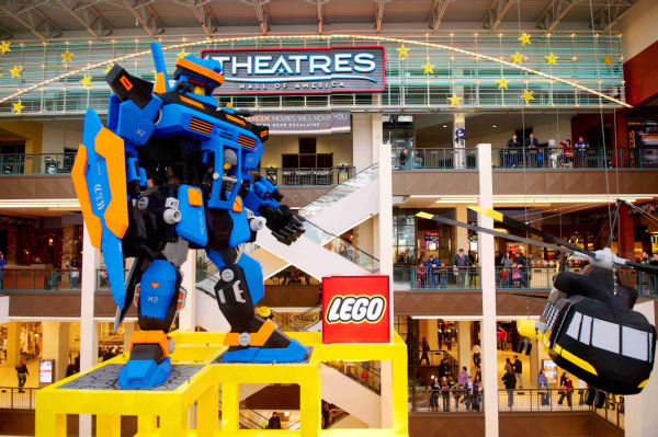 Lego Store with Lego transformer display