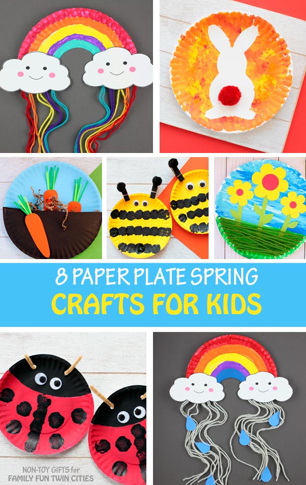 8 Paper Plate Spring Crafts - Created by Stefania Luca of Non-Toy Gifts for Family Fun Twin Cities