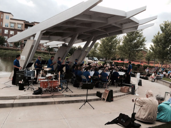 Community concert at Salo Park in St. Anthony, Minnesota