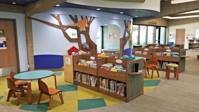 Children's section at Sun Ray Library in St. Paul, Minnesota
