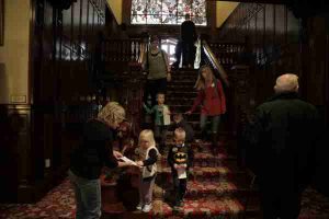 children on the grand staircase