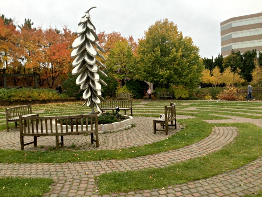 "Pinecone" sculpture in Centennial Lakes Park, Edina, Minnesota.