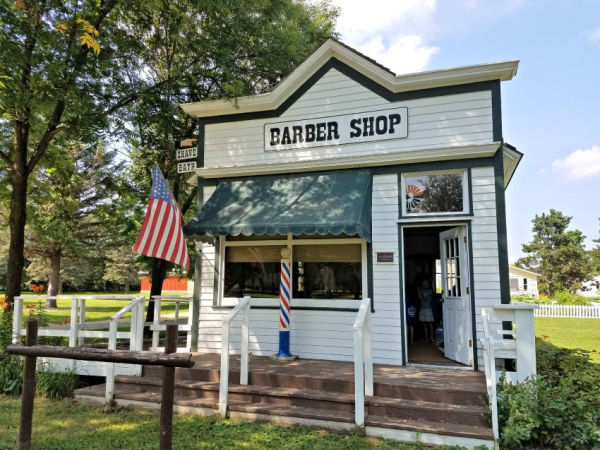 Barber Shop at Dakota City Heritage Village in Farmington MN
