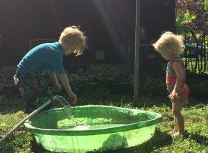 summer at home - fill a pool as part of your Summer Bucket List