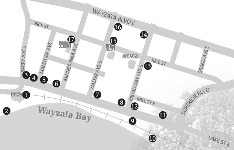 Historic Wayzata Depot - Walking Tour Map