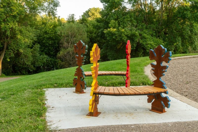 Bur Oaks Park Eagan - Art Benches