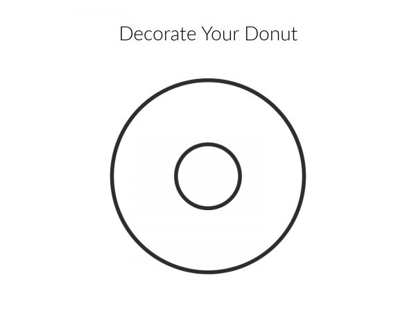 Donut Coloring Page - June Family Holidays: 30 Days of Celebrations
