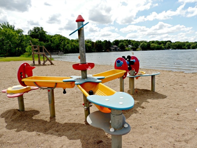 Toddler Sand Play Area at Lake McCarrons Park Beach