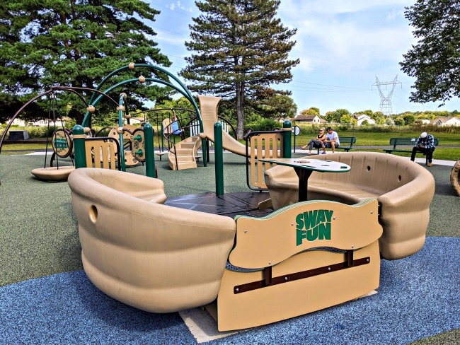 Fun For All Playground equipment in Lions Park, Shakopee, Minnesota