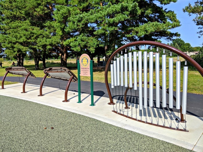 Music Park at Fun For All Playground in Lions Park, Shakopee, Minnesota