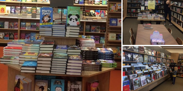 Collage of Barnes & Noble Bookstore in the Galleria, Edina Minnesota