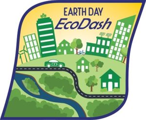Earth Day Eco Dash Logo - Fridley Minnesota