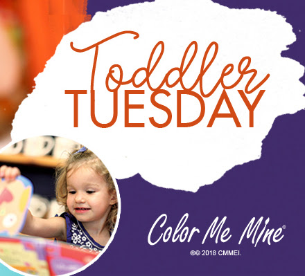 Toddler Tuesday - Color Me Mine Studioes