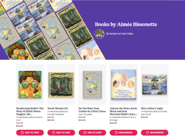 Books by Aimee Bissonette available on Bookshop.org