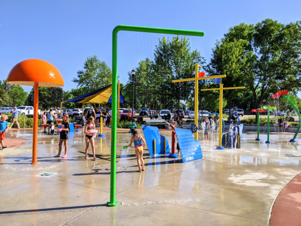 Splash Pad at Andrews Park in Champlin Minnesota
