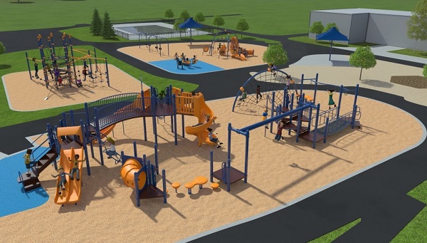 Detail from Kenny Park Minneapolis concept plan for playground improvements - 2021