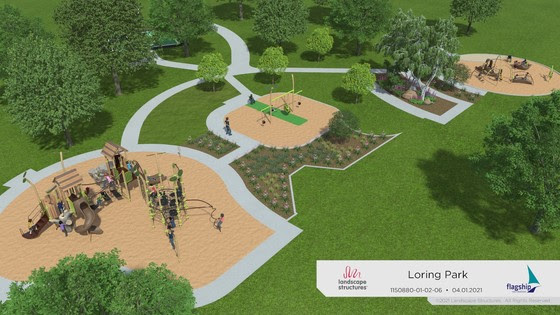 Playground Concept Plan for Loring Park in Minneapolis, Minnesota