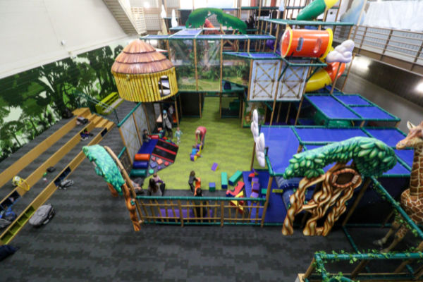 Tropical Adventures Play Area at Shoreview Community Center, Shoreview Minnesota