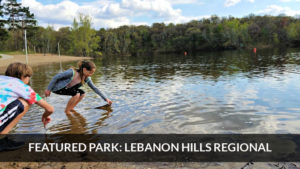 Kids playing in lake at Lebanon Hills Regional Park in Eagan, Minnesota: "Featured Park: Lebanon Hills Regional"