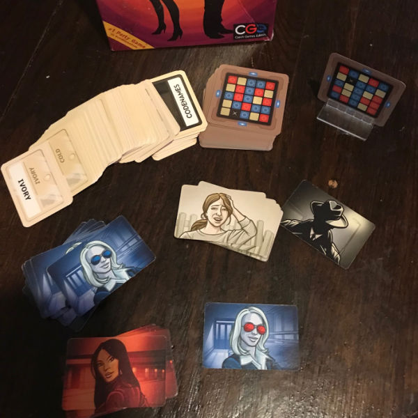 Game pieces for Codenames Card Gane