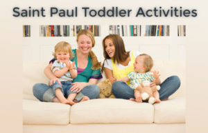 Saint Paul Toddler Activites - Two moms hanging out with their tots