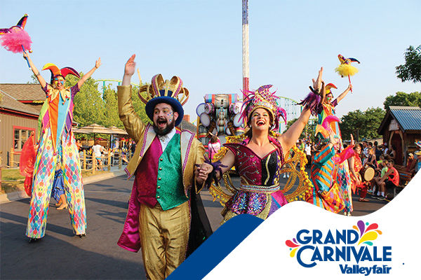 parade of Grand Carnivale at Valleyfair