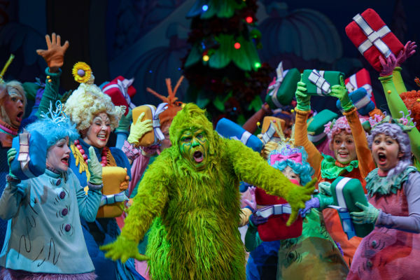 Reed Sigmund and Company in Children's Theatre Company's 2023 production of 'Dr. Seuss's How the Grinch Stole Christmas!'. Photo by Glen Stubbe Photography