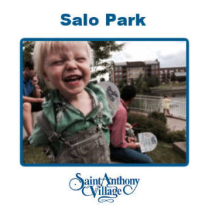 Toddler enjoying concert at Salo Park in St. Anthony, MN