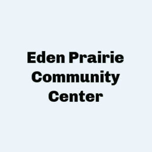 Black Text on light blue background: Eden Prairie Community Center