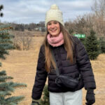 Girl visiting Hansen Tree Farm in Minnesota