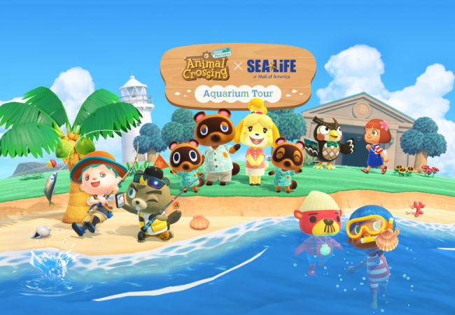 New Horizons Animal Crossing at Sea Life Mall of America - Aquarium Tour